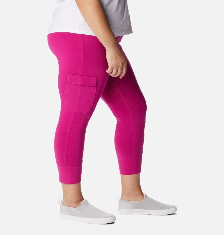 Women's Columbia Trek Capri Leggings Fuchsia | Plus Size CA-D5431